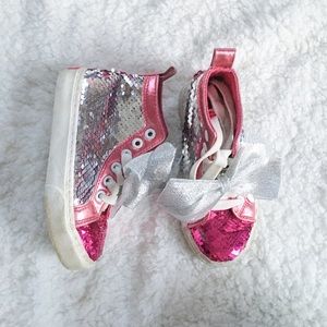 jojo  siwa high top sequin 12kids shoe